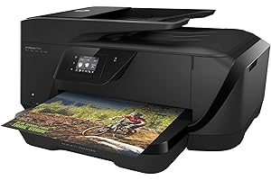 ‎HP HP Officejet 7510 (G3J47A) A3 Multifunktionsdrucker (Drucker, A4 Scanner, Kopierer, Fax, 4800 x 1200 dpi, USB, WLAN, LAN) schwarz