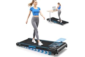 FOUSAE Tapis Roulant Elettrico-Tapirulan da Casa Mini Walking Pad,Tapis Roulant salvaspazio, Corsa con 4 modalità di velocità, Telecomando e Display LED