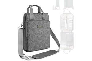 ZINZ Rozszerzalna 13" podróżna wodoodporna torba na ramię na laptopa,do 13-14" MacBooka Air/Pro 2024,12,9 iPada Pro 6/5/4 gen