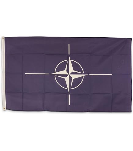 Prom Flagge NATO – 90 X 150 Cm, Doppelseitig Bedruckt, Mit Metallösen