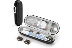 YINKE Etui na elektryczną szczoteczkę do zębów Oral B/Philips Sonicare, etui podróżne, czarny
