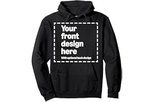 MODIFY BY AMAZON MERCH ON DEMAND Custom Front and Back Hoodie with Your Image