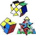 Pack of 3 | Puzzle Speed Cubes | Cube - Pyramid - Polygon | IQ Brain Challenge for kids or adults | Intelligence test Brian teaser | 3D Toy | Twisting Blocks |