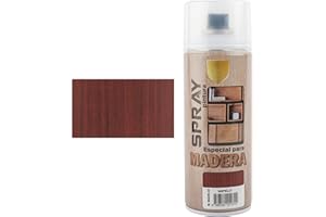 H HANSEL HOME Barniz Spray Especial para Madera - Acabado Madera Sapelly 400ml