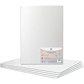 Exerz 30x40cm Canvas Panelen - 3mm 280gsm 100% Linnen Artist Board/Triple Primed/Zuurvrij/Medium Grain - Olie & Acryl (30x40cm-6pk