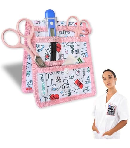 Kit Organizzatore Per Infermieri - Portabadge, Portachiavi Retrattile, Cordino E Tasca - Foto 6