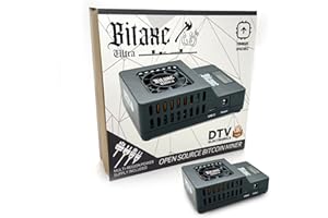 Bitaxe Ultra Open Source Bitcoin ASIC Miner – BTC Miner with 500 GH/s Hash Rate, Low Power Consumption – Quiet Solo Bitcoin Miner for Home Use with Multi-Regional PSU by DTV ₿ ELECTRONICS