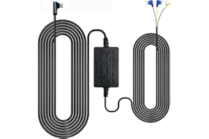 GKU Dash Cam Hardwire Kit, Acc Hardwire Car Camera Charger Cable Kit 12V- 24V to 5V Car Dash Camera Charger Power Cord with Battery Drain Protection, Compatible with D600/D600pro/D700/D900/D1000