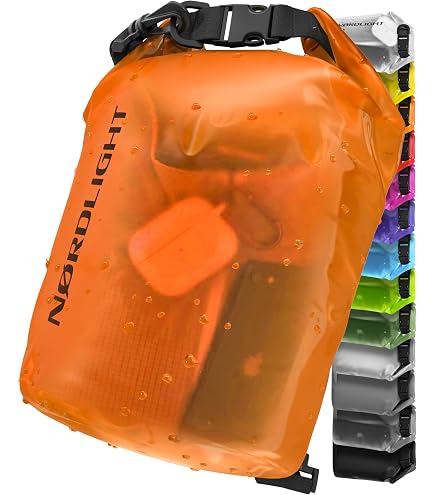POPOYU 20L Borsa Impermeabile,Nero Waterproof Zaino Impermeabile