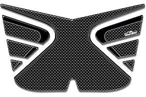 Resin Bike Autocollant Moto Compatibles avec Honda Integra 700-750. Protection Repose-Pieds Scooter Contre les Chocs et les Éraflures. Autocollant 3D Résinés - Effet Carbone