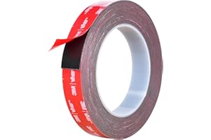 CZUIBBOU Doppelseitiges Klebeband, Extra Stark Klebend, 3M-VHB Schaumstoffband, 20mm x 5M, Wasserfest und Hochtemperaturbeständig für Auto, Heimdekoration, Bürodekoration