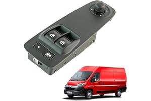 STARKIT PERFORMANCE Comando alzacristalli compatibile per Citroen Jumper 3, Fiat Ducato 3 e Peugeot Boxer 3 (dal 2006) pulsante alzacristallo anteriore sinistro (lato guidatore) 735487423 735421714