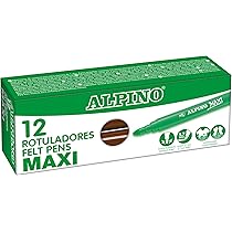 Pennarelli Maxi Lavabili Per Bambini | Astuccio 12 Colori Super Luminosi, Punta Spessa 5.7mm - Foto 11