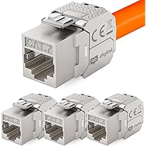 hb-digital Toma de red de 3 puertos CAT 8 empotrada, incluye 3 módulos Keystone RJ45 con certificación GHMT, LAN Ethernet, caja Keystone máx. 40 Gbps STP – Blanco señal