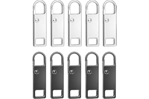 KERATOBLEEM Cerniera Sostituzione in Metallo, Chiusura Lampo di Ricambio, Cursore Cerniera Ricambio,Cerniera Lampo Zip per Valigia con Cerniera Stivali Zaino Giacca Zaino