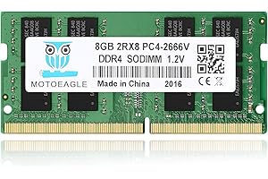 MOTOEAGLE [DDR4-RAM] 8 GB DDR4 2666 MHz PC4-21300 (PC4-2666V) CL19 SODIMM 1,2 V 260-Pin Nicht-ECC SO-DIMM Laptop Notebook Arbeitsspeicher