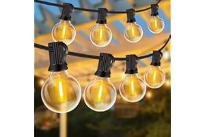 ZYRIVON Guirlande Lumineuse Exterieure 30M,50+3 Ampoules,Incassable Étanche,Guirlande Guinguette LED Connectable,Blanc Chaud,Plug & Play, pour Intérieur Jardin Balcon Maison Mariage Fête Noël