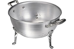 BALDASSARE AGNELLI Pentole Agnelli, FAMA1520, Colapasta a 3 Piedi con 2 Maniglie in Acciaio Inossidabile, Alluminio, Argento