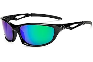 Qixuan Polarized Sport Sunglasses for Men Women Lens HD UV400 Protection Light Weight Frame Outdoor Cycling Running Sun Glasses Waterproof with Case and Cloth