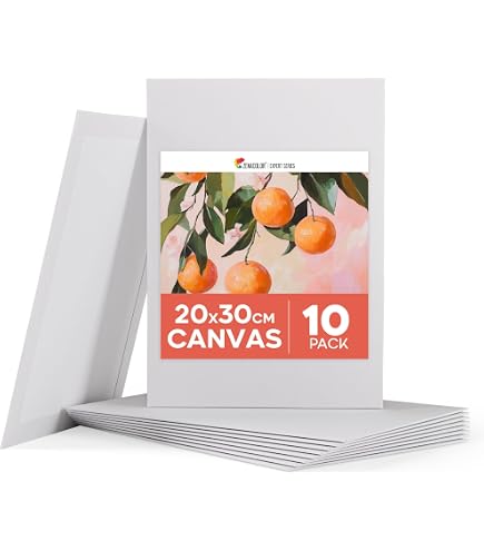 Tavola Di Tela Kreul 602030 – 20x30 Cm, Perfetta Per Acrilici E Gouache, Già Primerata E Pronta All'Uso