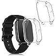 kwmobile Case Compatible with Huami Amazfit GTS 2 Mini Case - 2x TPU Silicone Fitness Tracker Cover - Transparent
