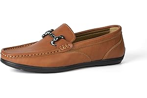 Ryehack Mens Loafers Leather Shoes Breathable Flat Moccasin Casual Business Shoes Drving Shoes