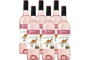 ‎YELLOW TAIL Yellow Tail Pink Moscato - Süßer Roséwein aus Australien mit 7,5% vol. Alkohol (6 x 0,75l)