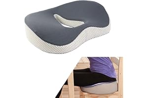 AYYDS Ergonomiczna poduszka do siedzenia na krzesło biurowe, poduszka z pianki z pamięcią kształtu, zwiększa komfort siedzenia, nadająca się do prania, ortopedyczna poduszka do siedzenia na krzesło