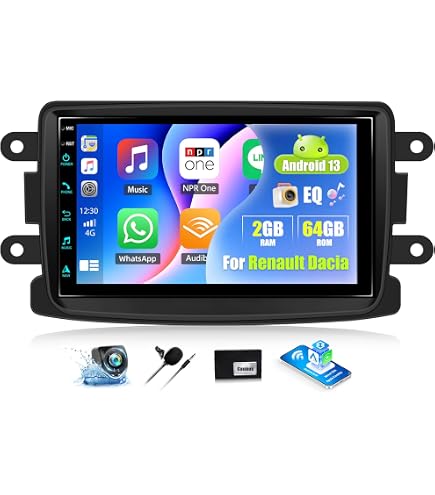 Autoradio Android 13 Pour Renault Clio 4 2012-2018 - Écran 10,1" Avec CarPlay Android Auto Sans Fil | GPS WiFi Bluetooth
