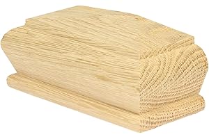 Jackson Woodturners Solid Oak Half Pyramid Cap rebated to fit a 70mm Newel Post