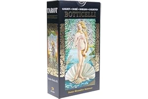 LO SCARABEO Tarot Dore de Botticelli - 78 tarjetas de Tarot en hoja de oro, multicolor