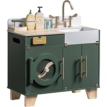 Refrigerador de Juguete de Madera - Juego de Cocina Infantil con dispensador de Hielo y Accesorios Refrigerador de Juguete de Madera - Juego de Cocina Infantil con dispensador de Hielo y Accesorios