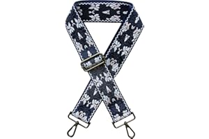 Xundefeng 2" Wide Women's Boho Replacement Handbag Straps for Crossbody Purse Bags Lady Girls Canvas Bag Strap