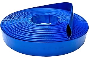 FLEXIGOBE Manguera Plana azul 6 Bares para descarga de agua, riego y bombas de achique. (40mm T10m)