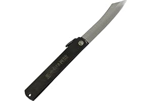 肥後守 Higonokami Couteau de poche pliant, taille, XL, chromé, 210 millimètres