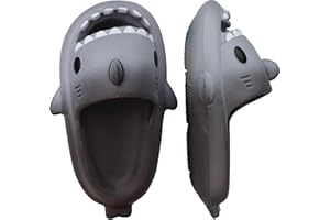 IASKDIN Klapki kąpielowe dla chłopców i dziewczynek Shark Sildes Slippers damskie męskie buty kąpielowe, zabawne letnie kapcie plażowe, antypoślizgowe sandały kąpielowe dla dzieci