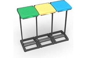 Mongardi: Mr. B Tris Mülltonnenbox aus Polypropylen-Harz, einfach zu montieren, für Müllsäcke von 80 – 110 l, robust, für Innen- und Außenbereich, 97 x 36 x 80 cm