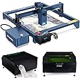 ATOMSTACK A20 Pro Laser Engraving Machine 130W with B1 Laser Engraver Enclosure Protective Cover Box, 20W Optical Power Laser Cutter with Twin-Cylinder F30 Pro Air Assist Kit, Area 400x400mm