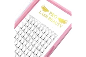 PRO LASHBEAUTY Extensions de cils volumineux prémâchées 4D-C-0.07-mix Extensions de cils en éventail à tige courte préformée Ventilateurs à cils préformés de 9 à 20 mm Extensions de cils 3D 5D 7D Volume