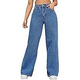 GRECIILOOKS Cargo Jeans for Women – Wide Leg High Waist Baggy Denim Pants | Casual Fit Trousers with Utility Pocket Design
