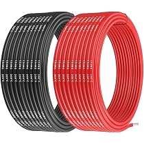 Elektrischer Silikondraht 10 AWG – 6 M (3 M Schwarz, 3 M Rot), Hochflexibel & Hitzebeständig Bis 200°C