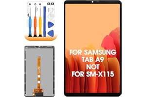 AGCUT LCD Display for Samsung Tab A9 Screen Replacement Touch Screen Digitizer Assembly for Galaxy Tab A9 X110 SM-X110 8.7 inch with Repair Tools (Black, Not for SM-X115)