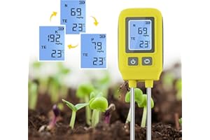 Roadtime NPK Tester per terreno, concime accurato per suolo, display digitale professionale, sensore NPK per interni ed esterni orto prati