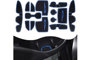 YEE PIN i30 Dywaniki gumowe kompatybilne z Hyundai i30 i30 N i30 N Line 2017-2023, antypoślizgowe maty do konsoli środkowej, pudełko do przechowywania i30 N, wyposażenie wewnętrzne (niebieskie)