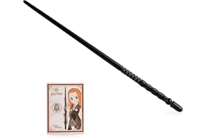 HARRY POTTER-WIZARDING WORLD - VARITA GINNY WEASLEY DELUXE - Auténtica Varita de Ginny Weasley Original de 30 cm con Tarjeta de Hechizo - 6064144 - Juguetes Niños 6 Años +