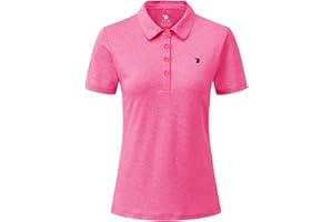 YSENTO Womens Short Sleeve Polo Lady-fit Shirt Premium Sports Golf Polo T-Shirts