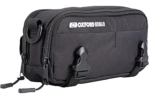 Oxford Nomad 2L Utility Pouch OL584 | Motorcycle Adventure Bike Lightweight Modular Luggage System, Black
