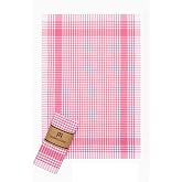 TeksNil Home%100 Pamuk Fuşya,Pembe Renkli P&ouml;tikareli 1 Adet Kurulama Bezi,Beslenme &Ouml;rt&uuml;s&uuml;,Servis Pe&ccedil;etesi 40X60