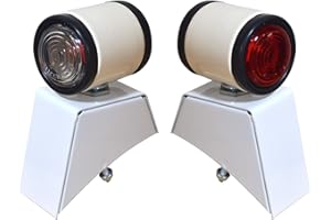 ‎BAJATO Bajato Butler Style Lamp Set with Brackets Suitable for Massey Ferguson Tractor 135 150 202 204 20C 2135 2200 230 235 245 35 35x 400 4500