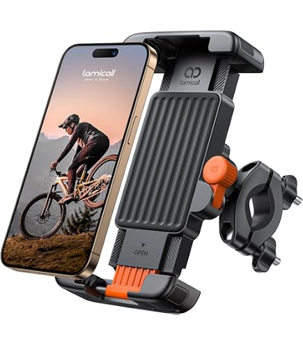 Supporto Per Telefono Universale Da Moto E Bici, Regolabile A 360°, Antivibrazione, Montaggio Senza Attrezzi, Adatto A IPhone E Smartphone Grandi